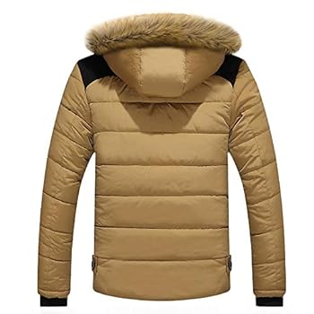 ジャケット・アウター OUNCE base fur collar coat ONSEFZMZ Fur Collar Hooded Men Winter Jacket Men Coat Snow